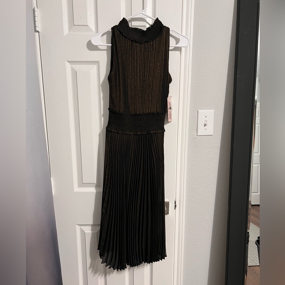 Black and gold Nanette Lepore dress